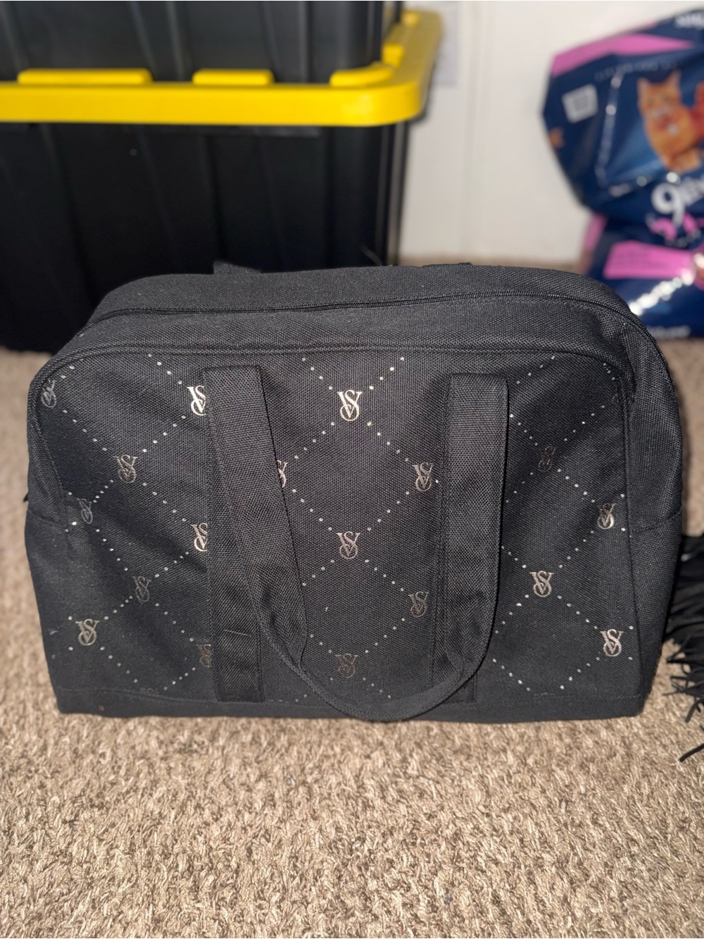 Victoria's Secret Black Monogram Tote